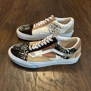 Vans Divine Energy Old Skool Patchwork Floral Custom Sneakers Unisex W 8 M 6.5